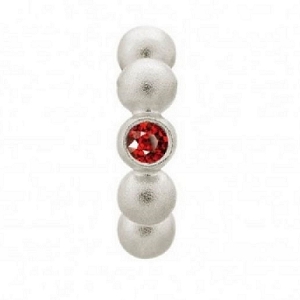 Flashy Dot Garnet Silver 41207-3