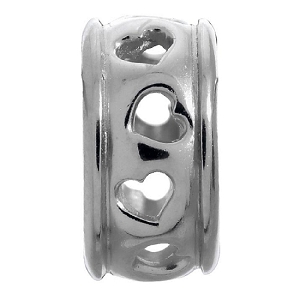 Row of Hearts Silver 41208